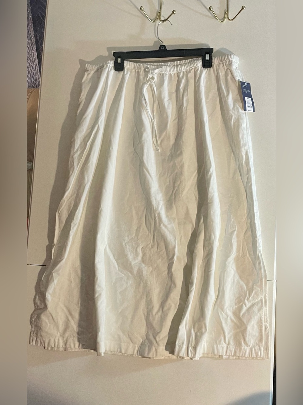 NWT Target Universal Thread White Linen Crinkle Pull On Maxi Skirt Plus Size XXL